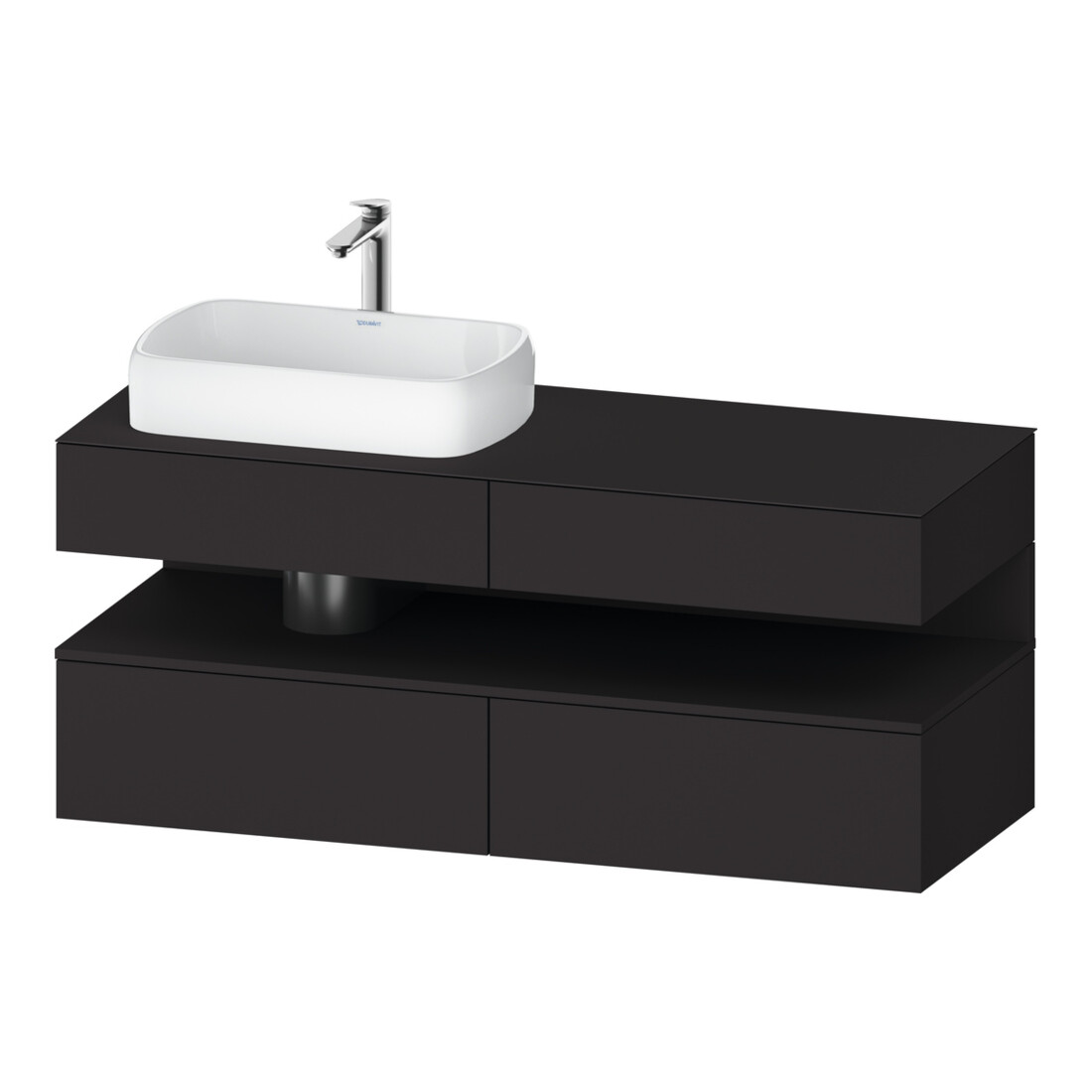Duravit Waschtischunterschrank Qatego 140x55x60cm, gra m, Pl, Beck. li