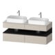 Duravit Waschtischunterschrank Qatego 140x55x60cm, gra m/ta m, Pl, B bs, B-1
