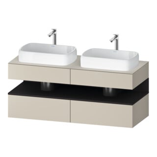 Duravit Waschtischunterschrank Qatego 140x55x60cm, gra m/ta m, Pl, B bs, B