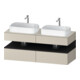 Duravit Waschtischunterschrank Qatego 140x55x60cm, gra m/ta m, Pl, B bs, B-1