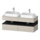 Duravit Waschtischunterschrank Qatego 140x55x60cm, gra m/ta m, Pl, B bs, B-1
