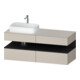 Duravit Waschtischunterschrank Qatego 140x55x60cm, gra m/ta m, Pl, B l, B-1