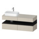 Duravit Waschtischunterschrank Qatego 140x55x60cm, gra m/ta m, Pl, B l, B