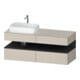 Duravit Waschtischunterschrank Qatego 140x55x60cm, gra m/ta m, Pl, Beck. li-1