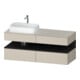 Duravit Waschtischunterschrank Qatego 140x55x60cm, gra m/ta m, Pl, Beck. li-1