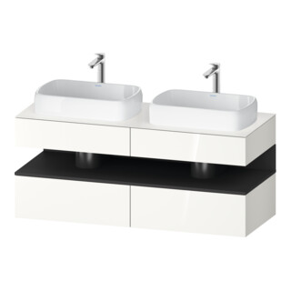 Duravit Waschtischunterschrank Qatego 140x55x60cm, gra m/we g, Pl, B beids.