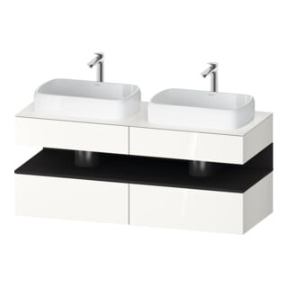 Duravit Waschtischunterschrank Qatego 140x55x60cm, gra m/we g, Pl, B beids.