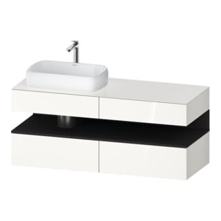 Duravit Waschtischunterschrank Qatego 140x55x60cm, gra m/we g, Pl, Beck. li