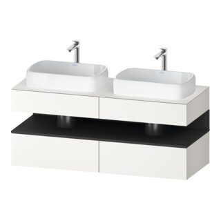 Duravit Waschtischunterschrank Qatego 140x55x60cm, gra m/we m, Pl, B beids.