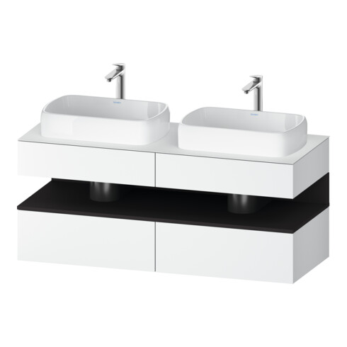 Duravit Waschtischunterschrank Qatego 140x55x60cm, gra m/we m, Pl, B beids.