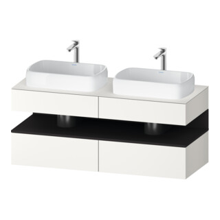 Duravit Waschtischunterschrank Qatego 140x55x60cm, gra m/we m, Pl, B beids.
