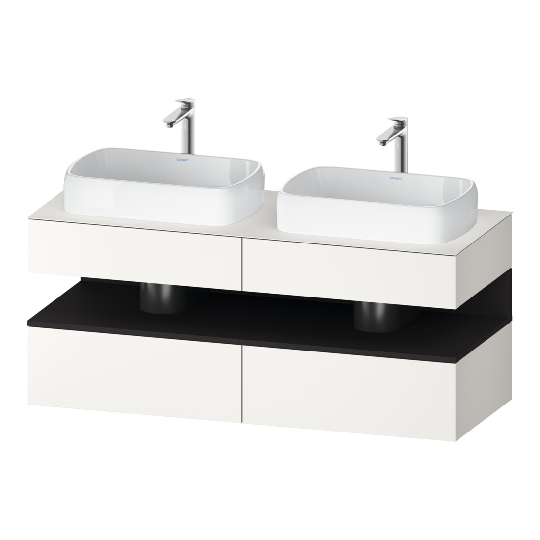 Duravit Waschtischunterschrank Qatego 140x55x60cm, gra m/we m, Pl, B beids.