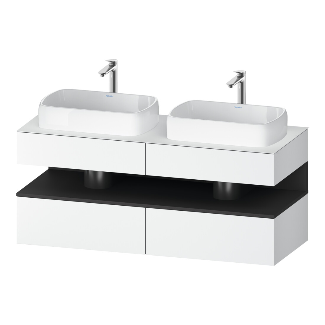 Duravit Waschtischunterschrank Qatego 140x55x60cm, gra m/we m, Pl, B bs, B