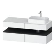 Duravit Waschtischunterschrank Qatego 140x55x60cm, gra m/we m, Pl, B r, B