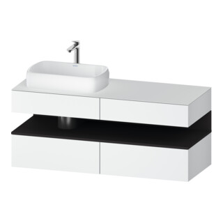 Duravit Waschtischunterschrank Qatego 140x55x60cm, gra m/we m, Pl, Beck. li