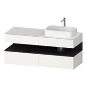 Duravit Waschtischunterschrank Qatego 140x55x60cm, gra m/we m, Pl, Beck. re