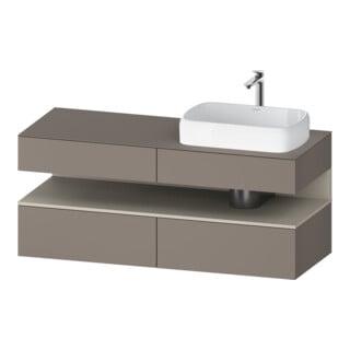 Duravit Waschtischunterschrank Qatego 140x55x60cm, T m/ba m, Pl, B r, Nischenb