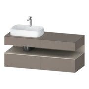 Duravit Waschtischunterschrank Qatego 140x55x60cm, T m/ba m, Pl, Beck. li