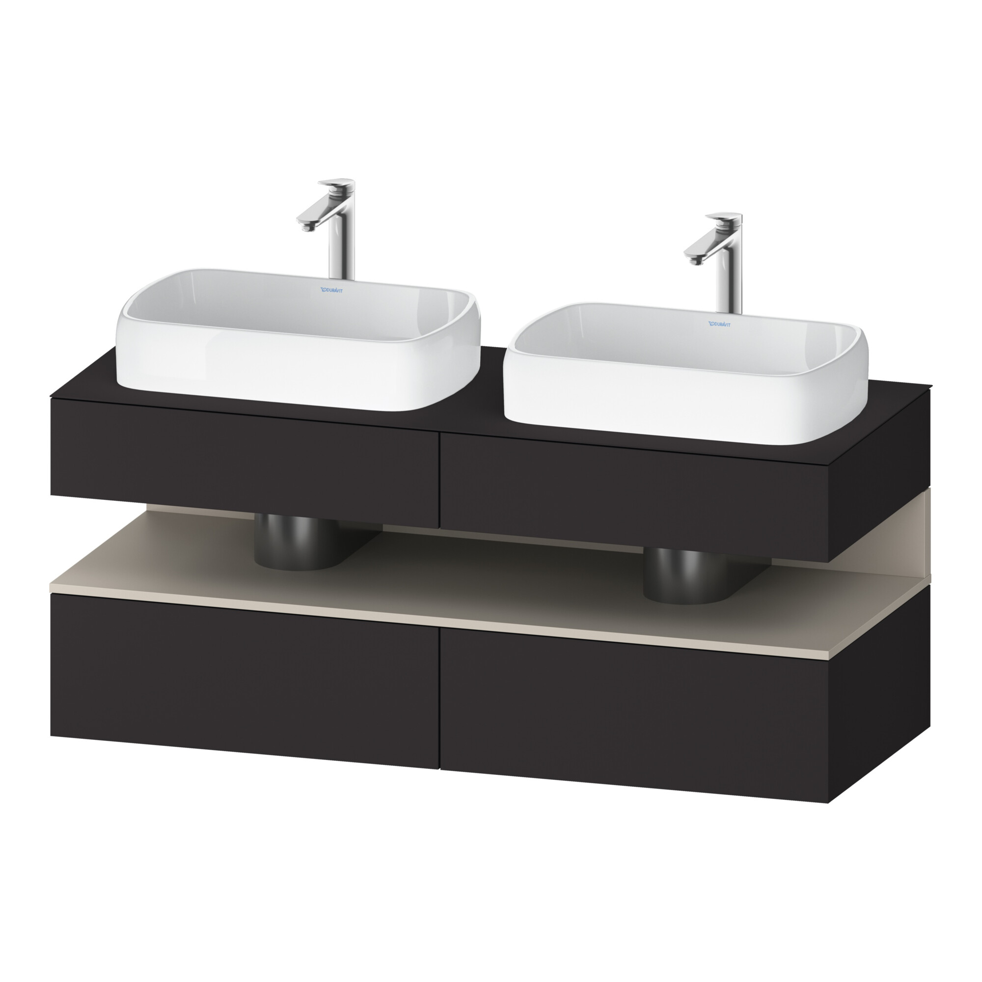 Duravit Waschtischunterschrank Qatego 140x55x60cm, T m/Gr m, Pl, B bs, B