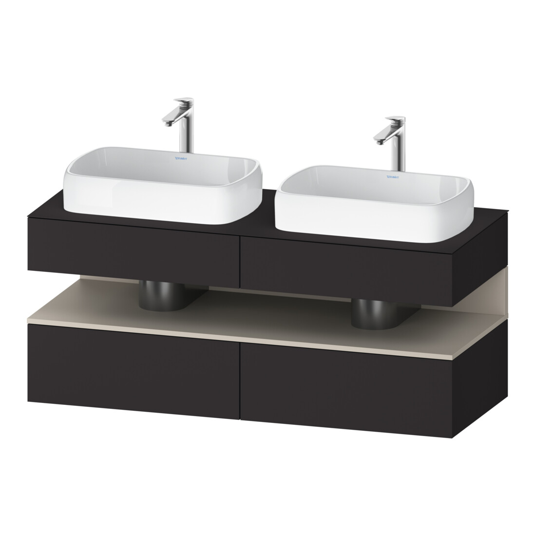 Duravit Waschtischunterschrank Qatego 140x55x60cm, T m/Gr m, Pl, B bs, B