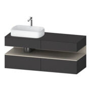 Duravit Waschtischunterschrank Qatego 140x55x60cm, T m/Gr m, Pl, B l, Nischenb