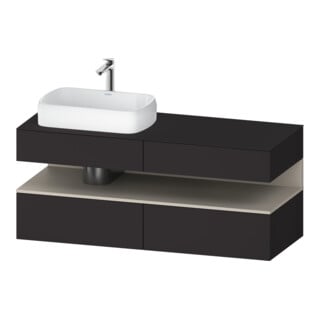 Duravit Waschtischunterschrank Qatego 140x55x60cm, T m/Gr m, Pl, B l, Nischenb