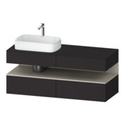Duravit Waschtischunterschrank Qatego 140x55x60cm, T m/Gr m, Pl, B l, Nischenb