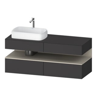 Duravit Waschtischunterschrank Qatego 140x55x60cm, T m/Gr m, Pl, B l, Nischenb
