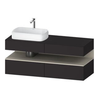 Duravit Waschtischunterschrank Qatego 140x55x60cm, T m/Gr m, Pl, B l, Nischenb
