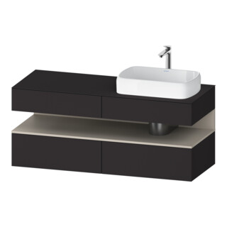 Duravit Waschtischunterschrank Qatego 140x55x60cm, T m/Gr m, Pl, B r, Nischenb