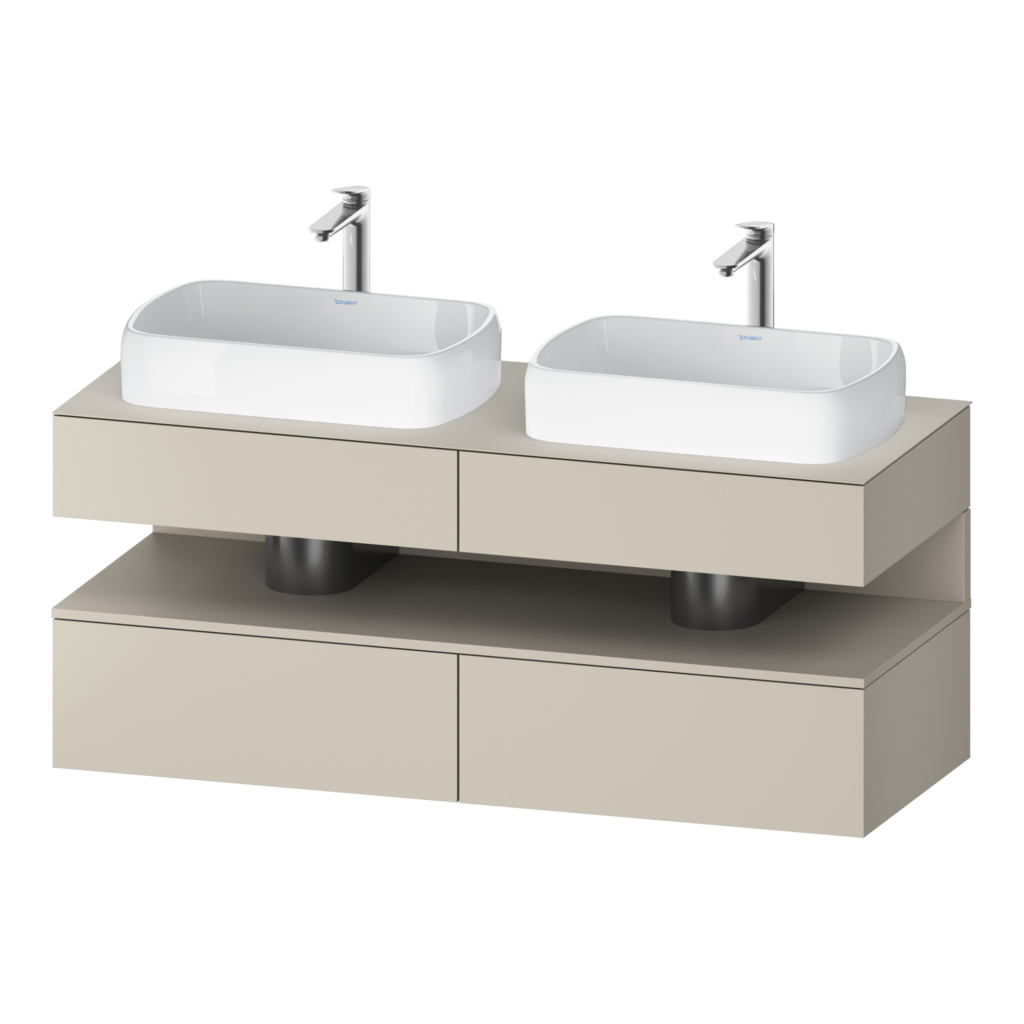 Duravit Waschtischunterschrank Qatego 140x55x60cm, T m/ta m, Pl, B bs, B