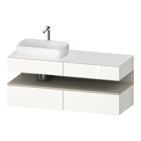 Duravit Waschtischunterschrank Qatego 140x55x60cm, T m/we g, Pl, B l, Nischenb