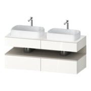 Duravit Waschtischunterschrank Qatego 140x55x60cm, T m/we g, Pl, Beck. beids.