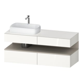 Duravit Waschtischunterschrank Qatego 140x55x60cm, T m/we g, Pl, Beck. li