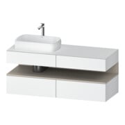 Duravit Waschtischunterschrank Qatego 140x55x60cm, T m/we m, Pl, B l, Nischenb