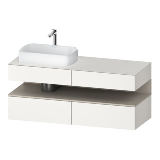 Duravit Waschtischunterschrank Qatego 140x55x60cm, T m/we m, Pl, B l, Nischenb