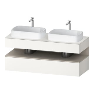 Duravit Waschtischunterschrank Qatego 140x55x60cm, T m/we m, Pl, Beck. beids.