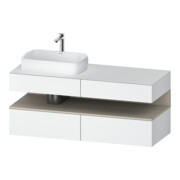 Duravit Waschtischunterschrank Qatego 140x55x60cm, T m/we m, Pl, Beck. li