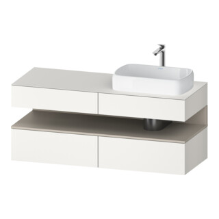 Duravit Waschtischunterschrank Qatego 140x55x60cm, T m/we m, Pl, Beck. re