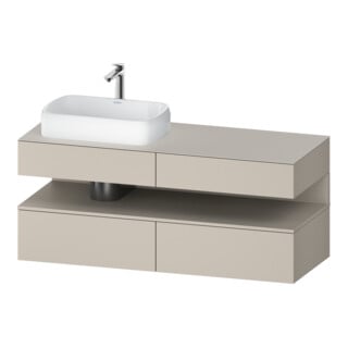 Duravit Waschtischunterschrank Qatego 140x55x60cm, T ma, Konsolenpl., Beck. li