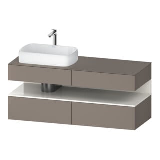 Duravit Waschtischunterschrank Qatego 140x55x60cm, w g/b m, Pl, Beck. li