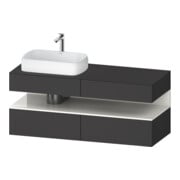 Duravit Waschtischunterschrank Qatego 140x55x60cm, w g/Gra m, Pl, B l, B