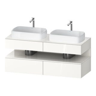 Duravit Waschtischunterschrank Qatego 140x55x60cm, w g, Pl, Beck. beids.