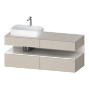 Duravit Waschtischunterschrank Qatego 140x55x60cm, w g/tau m, Pl, Beck. li