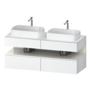 Duravit Waschtischunterschrank Qatego 140x55x60cm, w hgl/we m, Pl, B beids.