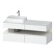 Duravit Waschtischunterschrank Qatego 140x55x60cm, w hgl/we m, Pl, Beck. li-1