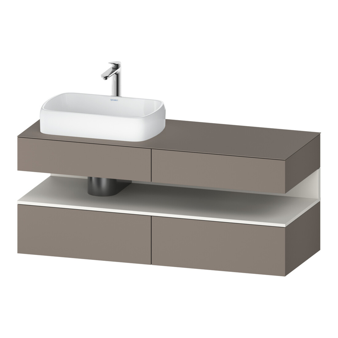 Duravit Waschtischunterschrank Qatego 140x55x60cm, w m/ba m, Pl, B l, Nischenb