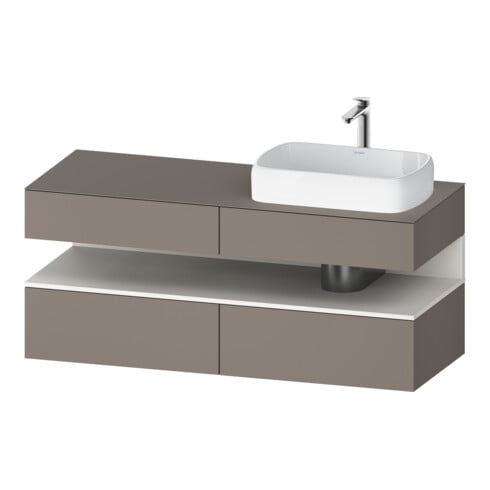Duravit Waschtischunterschrank Qatego 140x55x60cm, w m/ba m, Pl, Beck. re