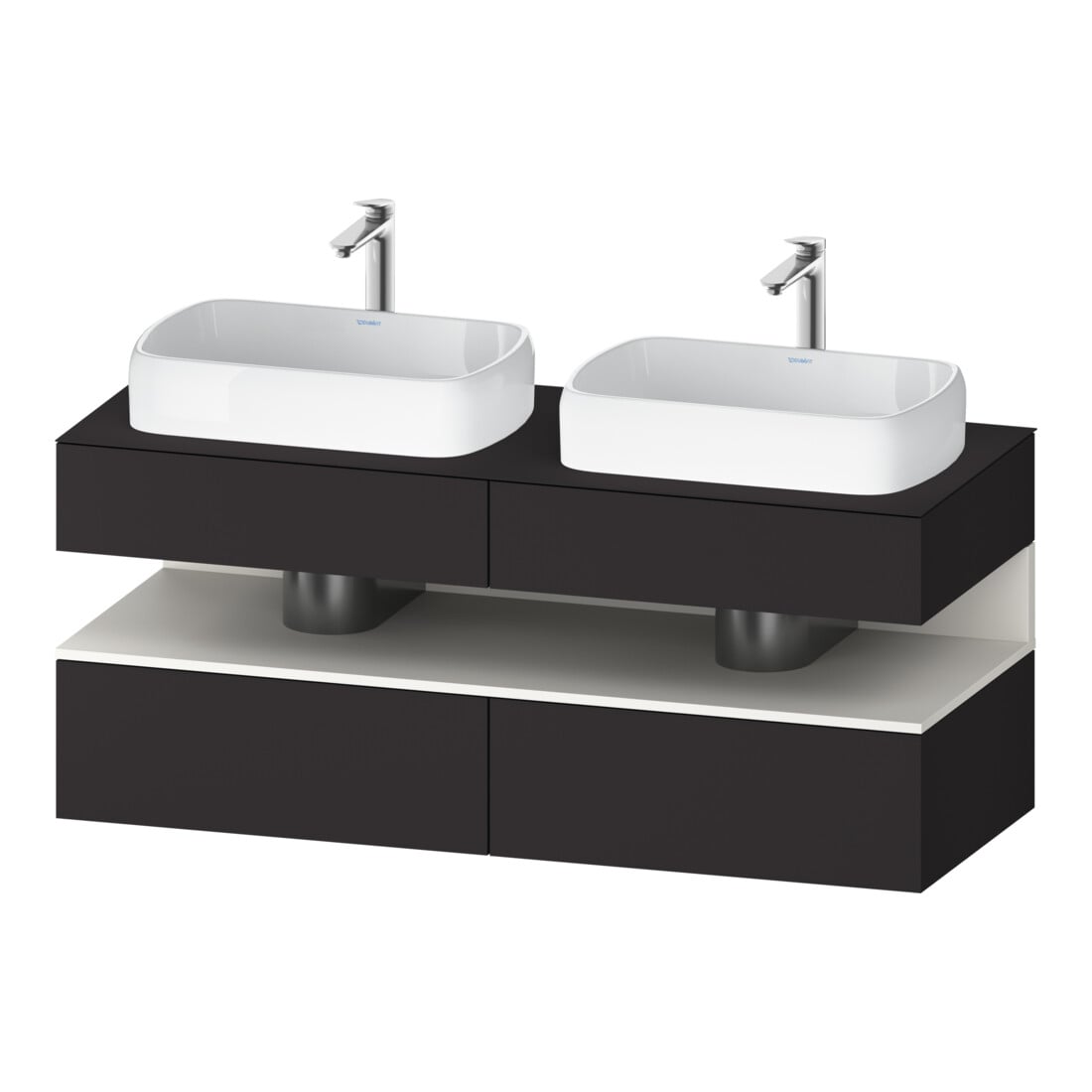 Duravit Waschtischunterschrank Qatego 140x55x60cm, w m/Gr m, Pl, B bs, B