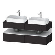 Duravit Waschtischunterschrank Qatego 140x55x60cm, w m/Gr m, Pl, B bs, B